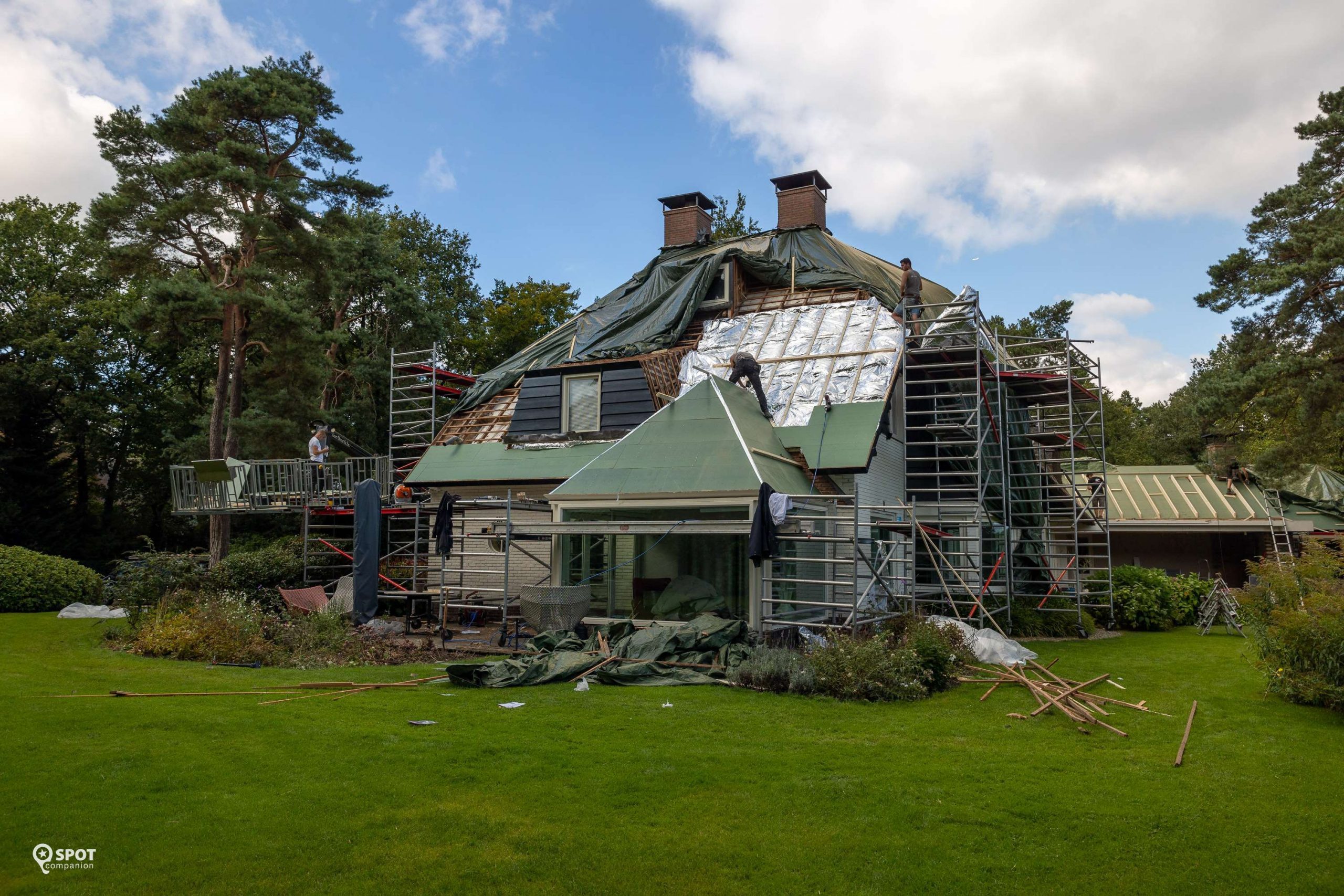 Verduurzaming rieten dak in Huizen