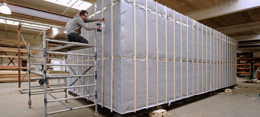 Houtskeletbouw isoleren